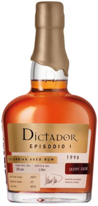 Dictador - Colombian Rum Episodio 1 1998 45% alk.