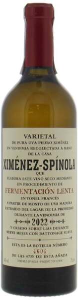 Ximenez-Spinola - Fermentacion Lenta 2022 14% alk. - 75 cl.