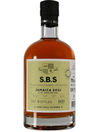 S.B.S Jamaica 2021 - Virgin Oak Cask 59,7% (Hampden) 70 cl.