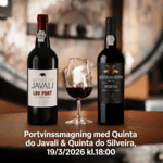 Portvinssmagning med Quinta do Javali & Quinta do Silveira d. 19/3 2026 kl. 18:00